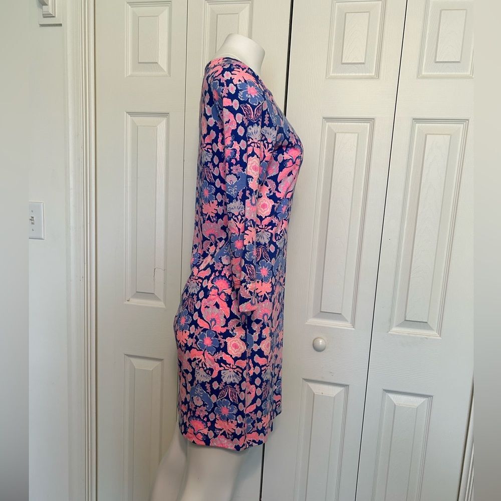 Lilly Pulitzer Marlowe Iris Blue Werk It Engineered Marlow Dress Size S - Picture 3 of 9